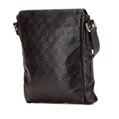 グッチ グッチシマ ショルダーバッグ 223666 ブラウン レザー レディース GUCCI 【中古】