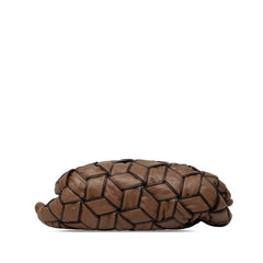 ロエベ アナグラム ナッパアイレ 編み込み トートバッグ ブラウン レザー レディース LOEWE 【中古】