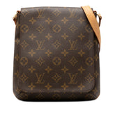 ルイ ヴィトン モノグラム ミュゼットサルサ ショート ショルダーバッグ M51258 ブラウン PVC レザー レディース LOUIS VUITTON 【中古】