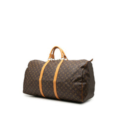 ルイ ヴィトン モノグラム キーポル60 ボストンバッグ トラベルバッグ M41422 ブラウン PVC レザー レディース LOUIS VUITTON 中古