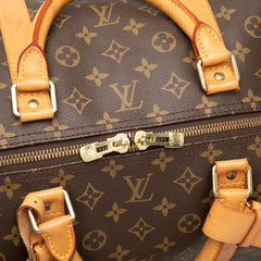ルイ ヴィトン モノグラム キーポル60 ボストンバッグ トラベルバッグ M41422 ブラウン PVC レザー レディース LOUIS VUITTON 中古
