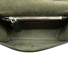 ヴァレンチノ ロックスタッズ 斜め掛け ショルダーバッグ カーキ レザー レディース Valentino 【中古】