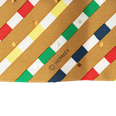 エルメス ツイリー BOUCLERIE MODERNE モダンなバックル スカーフ ゴールド マルチカラー シルク レディース HERMES 【中古】