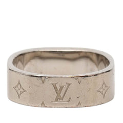 ルイ ヴィトン バーグ ナノグラム リング 指輪 #M M00217 シルバー ゴールド メタル メッキ レディース LOUIS VUITTON 【中古】