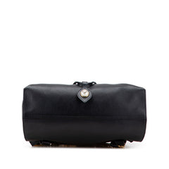 グッチ アニマリエ タイガーヘッド チェーン リュック バックパック 432266 ブラック グリーン ホワイト レザー レディース GUCCI 【中古】