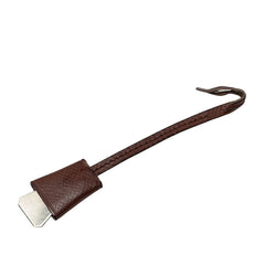 エルメス チャーム バッグチャーム ブラウン シルバー レザー メタル レディース HERMES 中古
