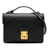 ルイ ヴィトン エピ モンソー ハンドバッグ ショルダーバッグ 2WAY M52122 ノワール ブラック レザー レディース LOUIS VUITTON 【中古】