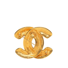 シャネル マトラッセ ココマーク ブローチ ゴールド メッキ レディース CHANEL 【中古】