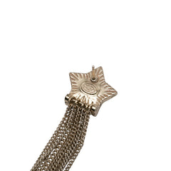 シャネル ココマーク タッセル スター 星 モチーフ ピアス 17A ゴールド メッキ フェイクパール レディース CHANEL 中古