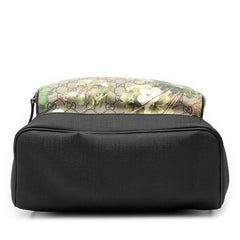 グッチ GGブルームス GGスプリーム リュック バックパック 406370 ベージュ ブルー PVC レザー メンズ GUCCI 【中古】