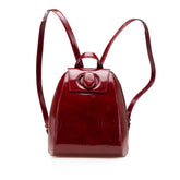カルティエ マストライン リュック バックパック ワインレッド ボルドー レザー レディース CARTIER 【中古】