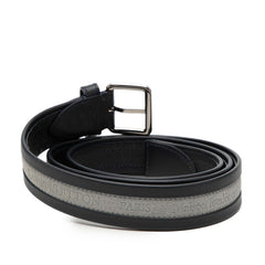 ルイ ヴィトン ベルト サイズ:100/40 ネイビー グレー レザー スウェード メンズ LOUIS VUITTON 【中古】