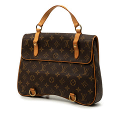 ルイ ヴィトン モノグラム マレル サックアド ハンドバッグ M51158 ブラウン PVC レザー レディース LOUIS VUITTON 【中古】