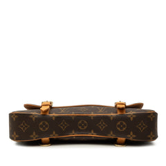 ルイ ヴィトン モノグラム マレル サックアド ハンドバッグ M51158 ブラウン PVC レザー レディース LOUIS VUITTON 【中古】