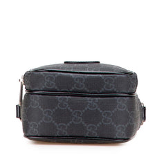 グッチ インターロッキングG ショルダーバッグ 672952 ブラック PVC レザー メンズ GUCCI 【中古】