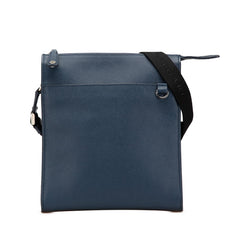 ブルガリ ブルガリブルガリ マン 斜め掛け ショルダーバッグ 39389 ネイビー レザー レディース BVLGARI 【中古】