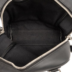 ロエベ アナグラム アマソナ15 ハンドバッグ ショルダーバッグ 2WAY ブラック グレー キャンバス レザー レディース LOEWE 【中古】