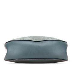 クロエ ドリュー チェーン ショルダーバッグ ブルー レザー スウェード レディース Chloe 【中古】