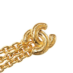 シャネル マトラッセ ココマーク 3連 チェーンベルト ゴールド メッキ レディース CHANEL 【中古】