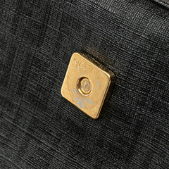 フェンディ ズッキーノ ミニ マンマバケット チェーン ハンドバッグ 8BR180 ブラック PVC レザー レディース FENDI 【中古】
