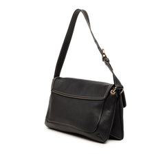 サルヴァトーレフェラガモ ガンチーニ ショルダーバッグ ワンショルダー ブラック レザー レディース Salvatore Ferragamo 【中古】