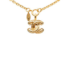 シャネル マトラッセ ココマーク チェーン ペンダント ネックレス ゴールド メッキ レディース CHANEL 【中古】