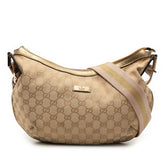 グッチ GGキャンバス 斜め掛け ショルダーバッグ 181092 ベージュ ゴールド キャンバス レザー レディース GUCCI 【中古】