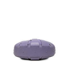 ボッテガヴェネタ ザ・シェル ハンドバッグ ワンショルダーバッグ 巾着 パープル レザー レディース BOTTEGAVENETA 中古