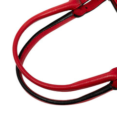 バレンシアガ ザ ペーパー トートバッグ ショルダーバッグ 2WAY レッド レザー レディース BALENCIAGA 【中古】