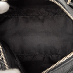 ディオール トロッター ストリートシック ミニ ボストンバッグ ハンドバッグ ブラック キャンバス レザー レディース Dior 【中古】