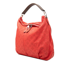 ルイ ヴィトン モノグラム マヒナ セレネMM トートバッグ ショルダーバッグ 2WAY M94306 レッド レザー レディース LOUIS VUITTON 中古