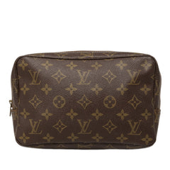 ルイ ヴィトン モノグラム トゥルース トワレット 23 ポーチ コスメポーチ M47524 ブラウン PVC レザー レディース LOUIS VUITTON 【中古】