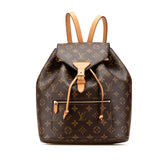 ルイ ヴィトン モノグラム モンスリー リュック バックパック M43431 ブラウン PVC レザー レディース LOUIS VUITTON 【中古】