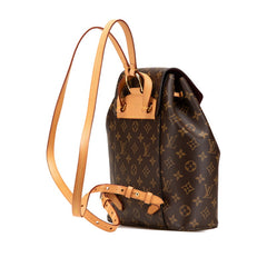 ルイ ヴィトン モノグラム モンスリー リュック バックパック M43431 ブラウン PVC レザー レディース LOUIS VUITTON 中古