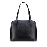 ルイ ヴィトン エピ リュサック ショルダーバッグ トートバッグ M52282 ノワール ブラック レザー レディース LOUIS VUITTON 【中古】