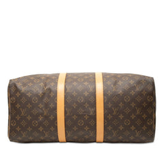 ルイ ヴィトン モノグラム キーポル50 ボストンバッグ ハンドバッグ M41426 ブラウン PVC レザー レディース LOUIS VUITTON 中古