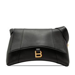 バレンシアガ アワーグラス ショルダーバッグ 671354 ブラック レザー レディース BALENCIAGA 【中古】