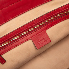 グッチ グッチシマ チェーン トートバッグ ショルダーバッグ 453773 レッド レザー レディース GUCCI 【中古】