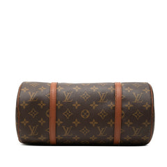 ルイ ヴィトン モノグラム パピヨン30 ハンドバッグ M51365 ブラウン PVC レザー レディース LOUIS VUITTON 【中古】