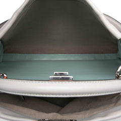 フェンディ ピーカブー ラージ ハンドバッグ ワンショルダーバッグ 2WAY 8BN210 グレー レザー レディース FENDI 【中古】