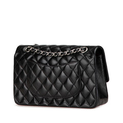 シャネル マトラッセ25 ダブルフラップ ココマーク チェーン ショルダーバッグ ブラック ラムスキン レディース CHANEL 【中古】
