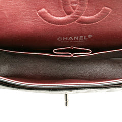 シャネル マトラッセ25 ダブルフラップ ココマーク チェーン ショルダーバッグ ブラック ラムスキン レディース CHANEL 【中古】