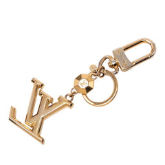 ルイ ヴィトン ポルトクレ LVファセット キーリング キーケース キーホルダー M65216 ゴールド メッキ レディース LOUIS VUITTON 【中古】