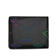 ルイ ヴィトン モノグラム スポットライト 二つ折り財布 コンパクトウォレット M82297 ノワール ブラック レザー レディース LOUIS VUITTON 中古