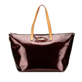 ルイ ヴィトン モノグラム ヴェルニ ベルヴューGM トートバッグ M93589 アマラント パープル パテントレザー レザー レディース LOUIS VUITTON 【中古】