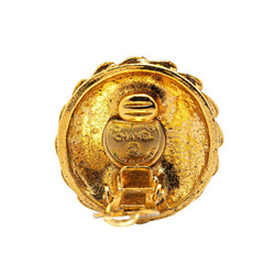 シャネル マドモアゼル ラインストーン イヤリング ゴールド メッキ レディース CHANEL 【中古】