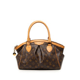 ルイ ヴィトン モノグラム ティヴォリPM ハンドバッグ M40143 ブラウン PVC レザー レディース LOUIS VUITTON 【中古】