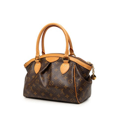 ルイ ヴィトン モノグラム ティヴォリPM ハンドバッグ M40143 ブラウン PVC レザー レディース LOUIS VUITTON 【中古】