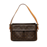 ルイ ヴィトン モノグラム ヴィバ シテGM ショルダーバッグ M51163 ブラウン PVC レザー レディース LOUIS VUITTON 【中古】