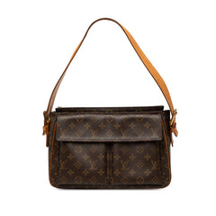 ルイ ヴィトン モノグラム ヴィバ シテGM ショルダーバッグ M51163 ブラウン PVC レザー レディース LOUIS VUITTON 【中古】